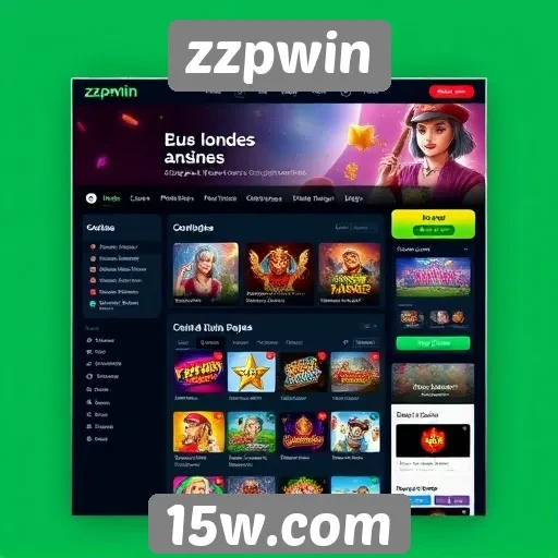 Análise da interface do site de jogos zzpwin